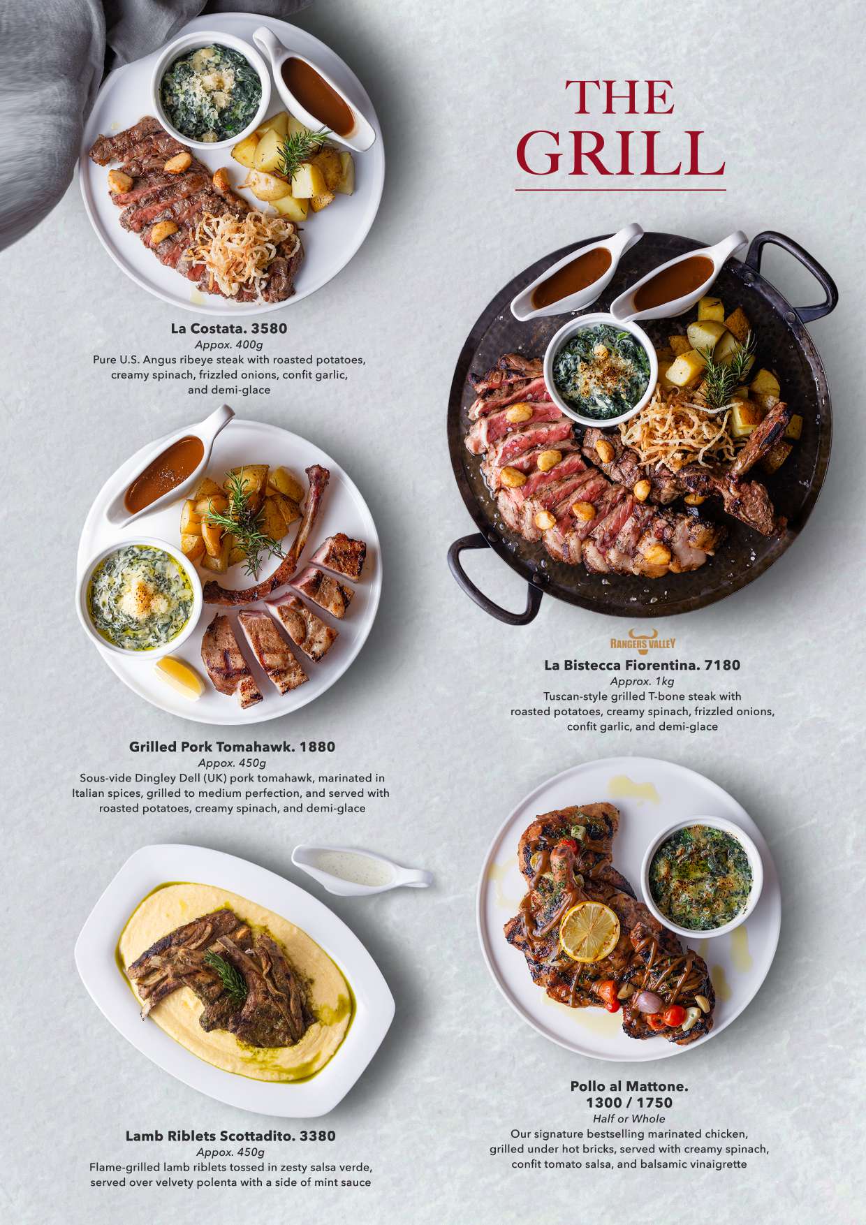 The grill selection