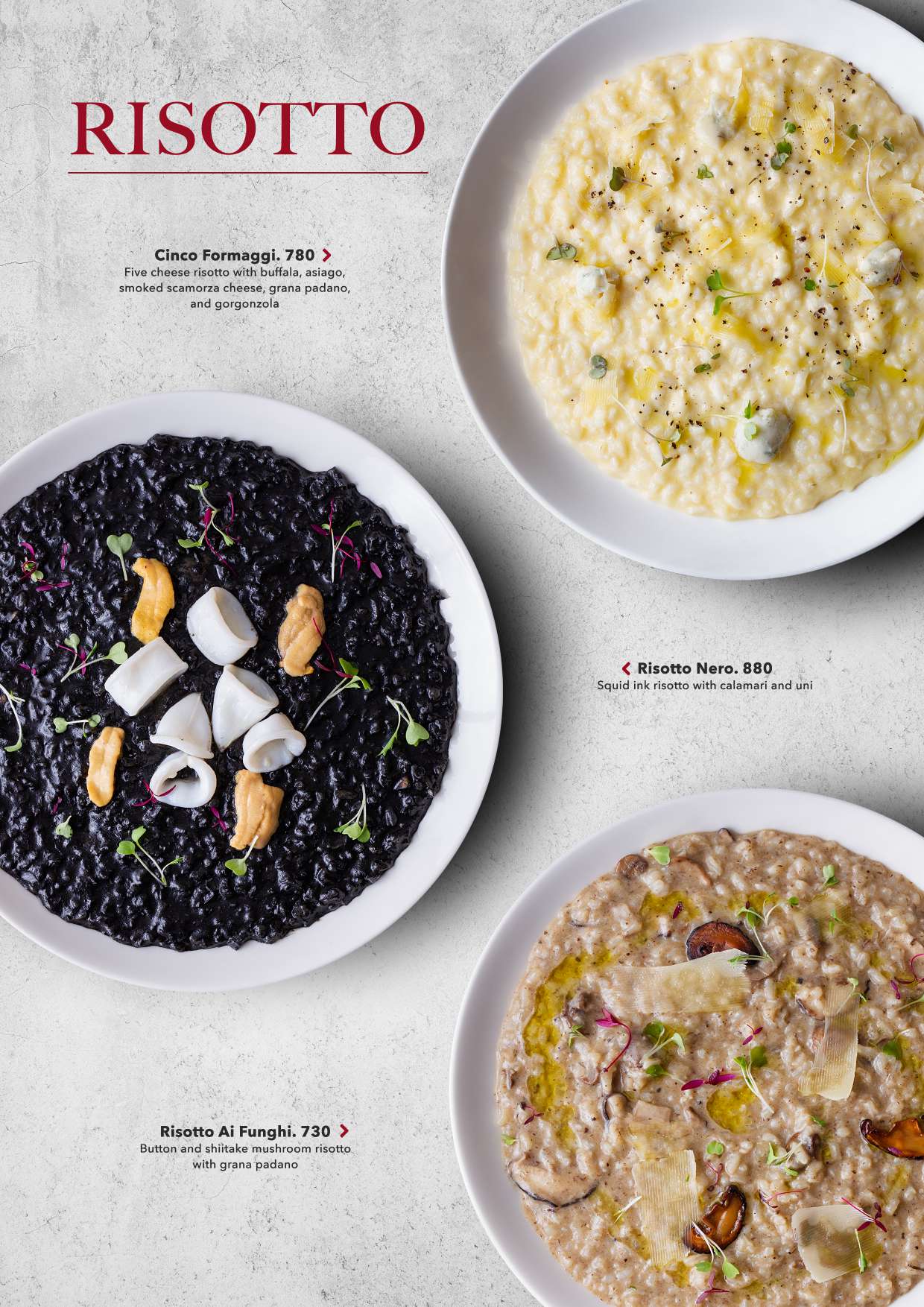 Risotto selections